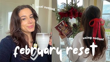 february monthly reset | goal setting, youtube analytics, monthly reflection