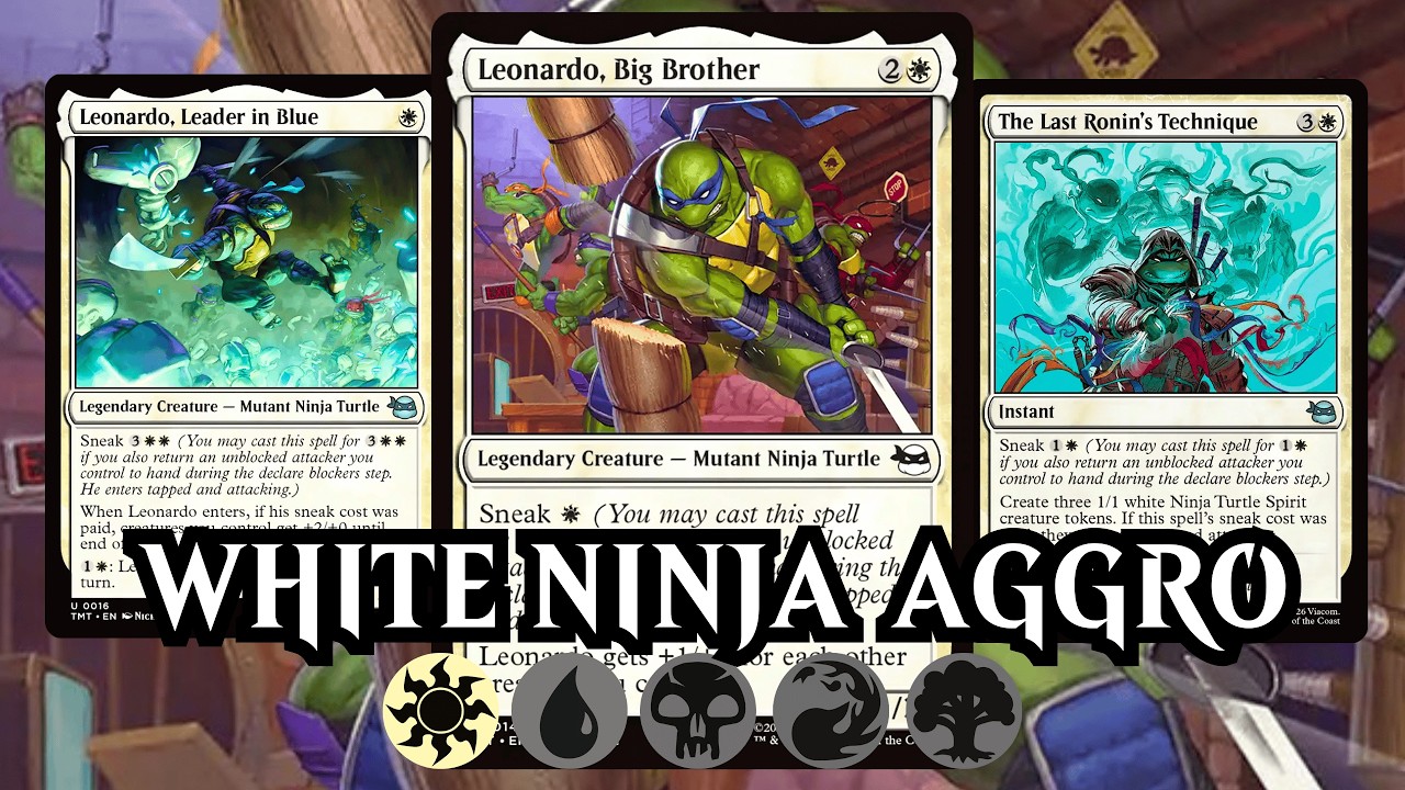 Turtles Make Aggro Stupid Good! | MTG Arena Standard Mono White TMNT