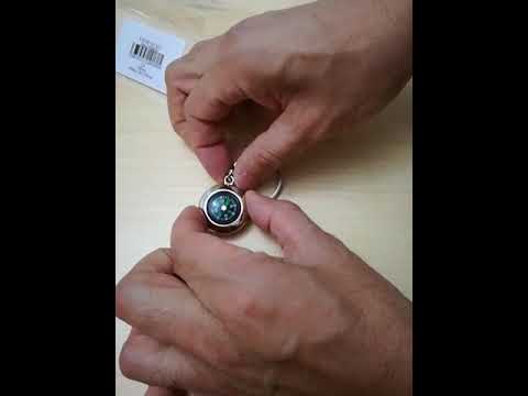Video Ball Compass Keychain