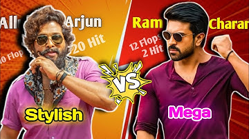 Allu Arjun vs Ram Charan Full Comparison Video🤯