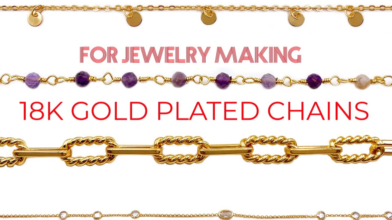 JEWELRY VENDOR - Wholesale 18K Gold Plated Chains for Jewelry Making