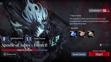 PATH TO NOWHERE (Tide-of-Ashes-S3) Apostle of Ashes Form-II MainTeamRun