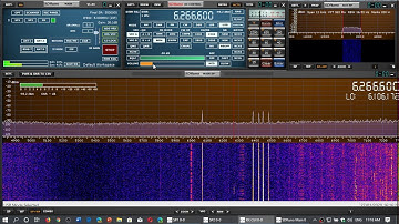 Unknown Transmission possible fishermen on Shortwave SDRplay RSPdx MLA 30 loop antenna