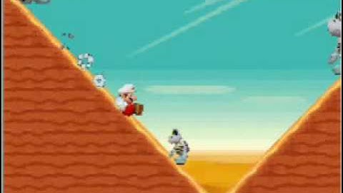 NSMB custom level: Dry Bone Desert