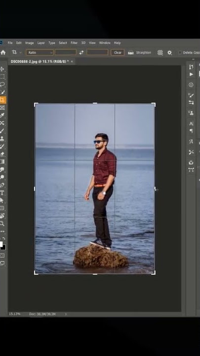 Content Aware Crop tool #shorts  #photoshop  #tutorial
