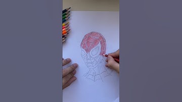 Watch Me Draw Spider-Man | Short Art Process 🎨 /  #shorts #spiderman #art #tutorial #drawing