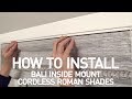 How to Install Bali® Cordless Roman Shades - Inside Mount