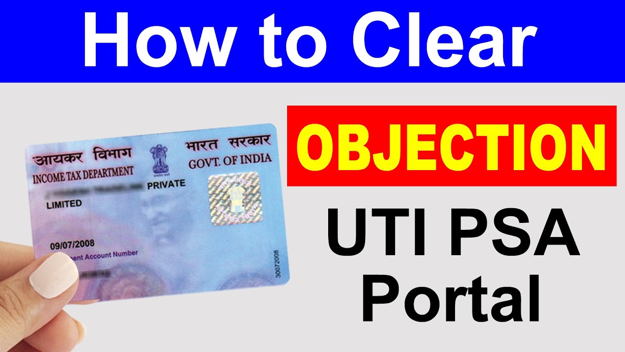 UTI PAN Card Objection Document Upload 2024 || How to Clear Objection  New Pan Card