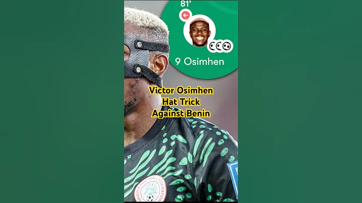 🤍💚 Victor Osimhen delivers an hat-trick for Nigeria going to playoffs. #osimhen #nigeria #worldcup