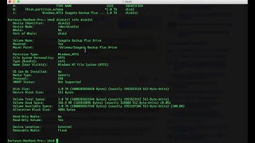macos mount NTFS for read-write  rw