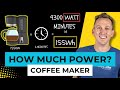 Coffee maker how much power for a mobile marine or offgrid electrical system