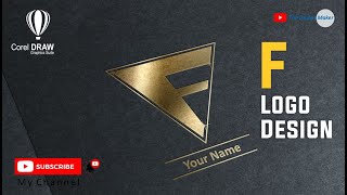 alphabet word F logo in coreldraw | the design maker screenshot 3