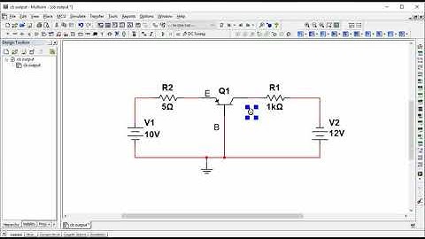 Common Base Transistor Output Characteristics Simulation