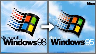 downgrading windows 98 to 95!