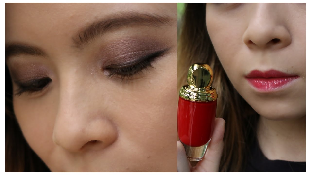 Holiday Smokey Eyes + Glossy Soft Red Lip Makeup Tutorial  \\ JQLeeJQ