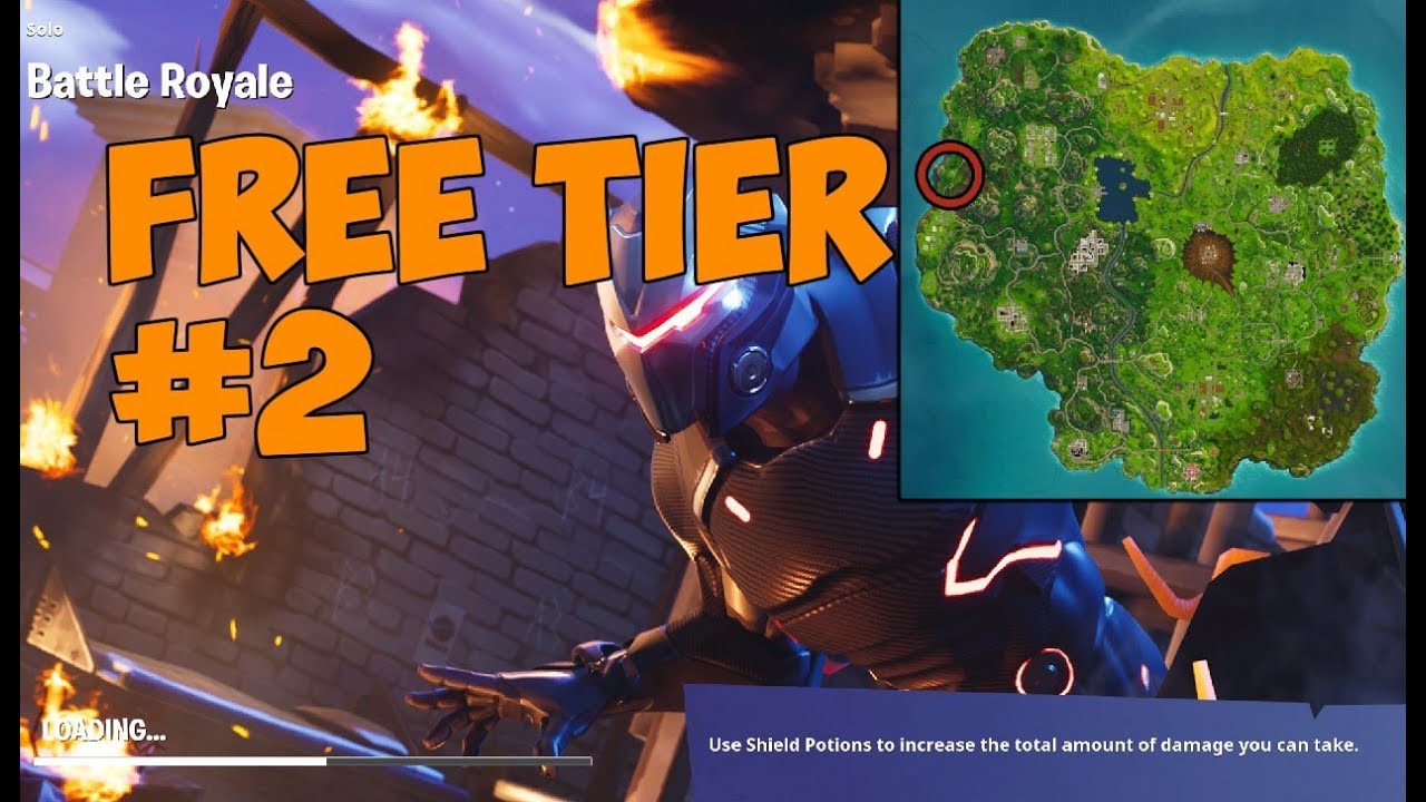 secret battle pass tier location week 2 free 10 stars fortnite battle royale - fortnite free tier season 8 week 2