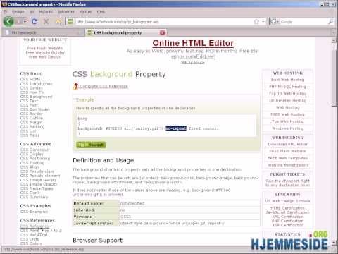 Hvordan kode HTML og CSS - Del 6 Hvordan lage webdesign og style HTML med CSS 2/2