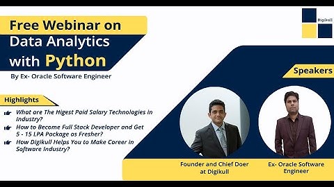 Free Webinar on Data analysis with python | Digikull