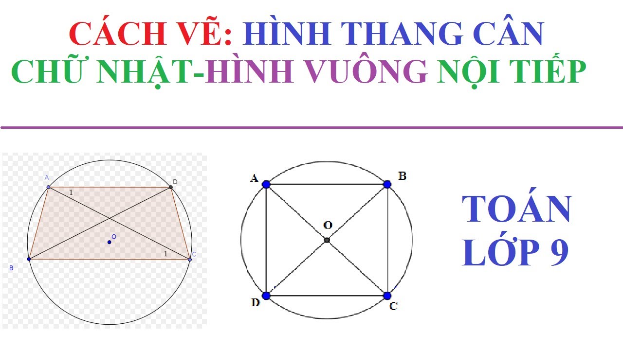 CÁCH VẼ HÌNH THANG CÂN, HÌNH CHỮ NHẬT, HÌNH VUÔNG NỘI... - youtube
