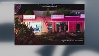 Firefighters battle fire at vacant Virginia Beach business