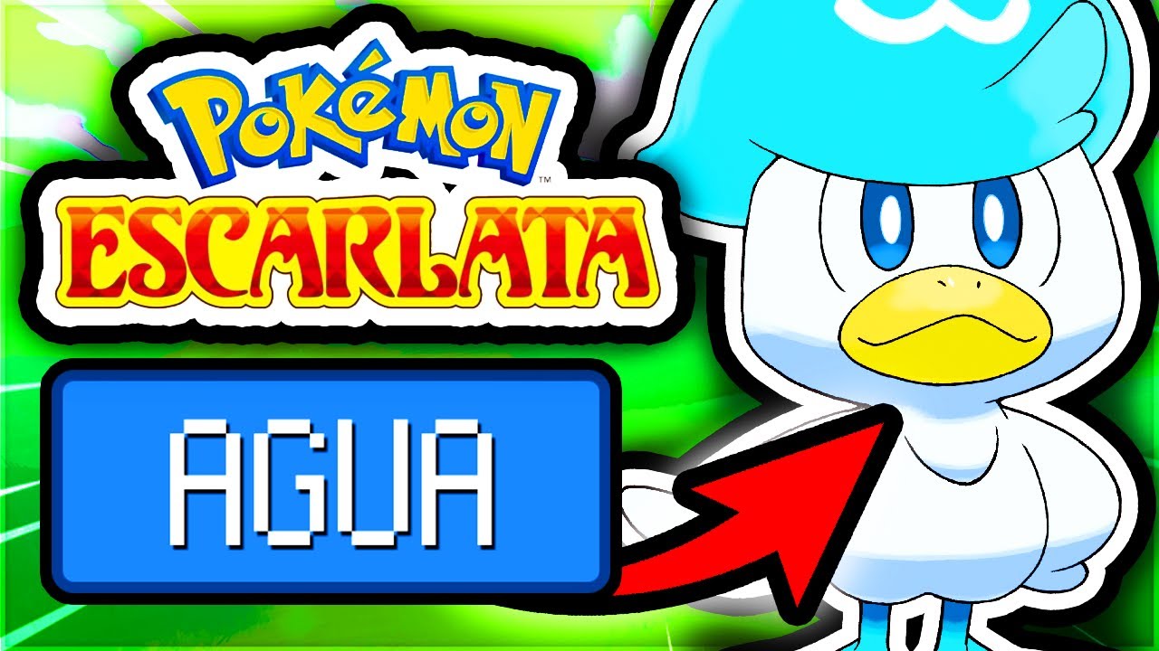 ¿Podré pasarme Pokémon Escarlata SOLO CON EL TIPO AGUA?