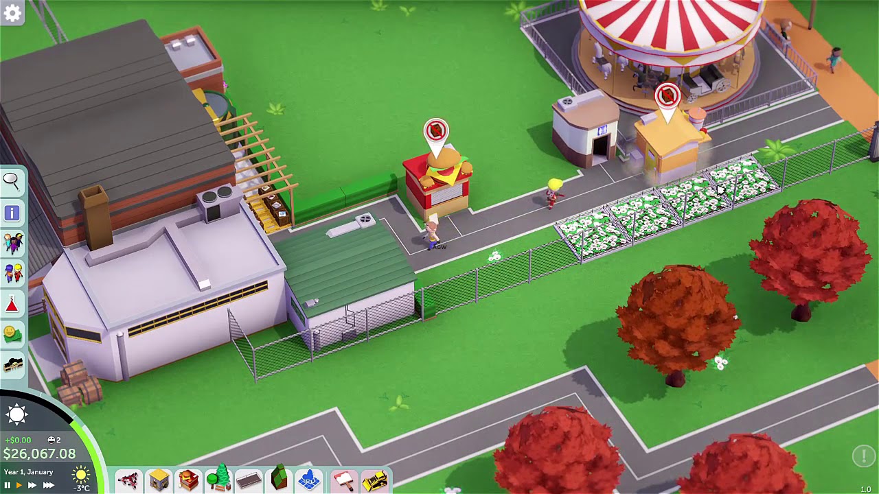 parkitect game mechanics