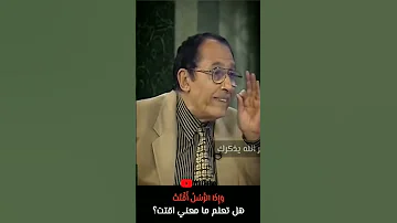 لمسات بيانية هل تعلم ما معني اقتت من سوره المرسلات عجيب الدكتور فاضل السامرائي مثير Shorts حالات 