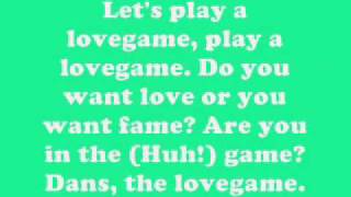 Lovegame by Lady Gaga *Lyrics*