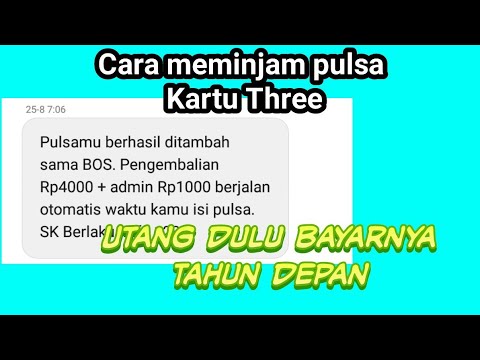 Cara Transfer Pulsa Kartu Tri dan Kartu Telkomsel. 