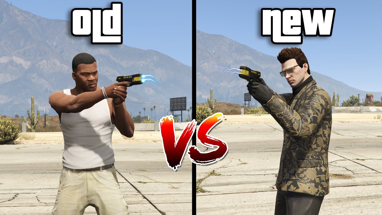 GTA 5 ONLINE : NEW STUN GUN VS OLD STUN GUN (WHICH IS BEST WEAPON?)