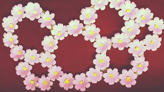 best Wall decor idea | paper flower 🌺 | wall hanging #trending #viral