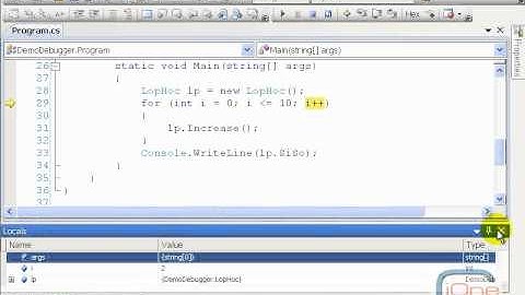 Chương 5 - Bài 4: Hướng dẫn sử dụng công cụ Debugger trong Visual Studio