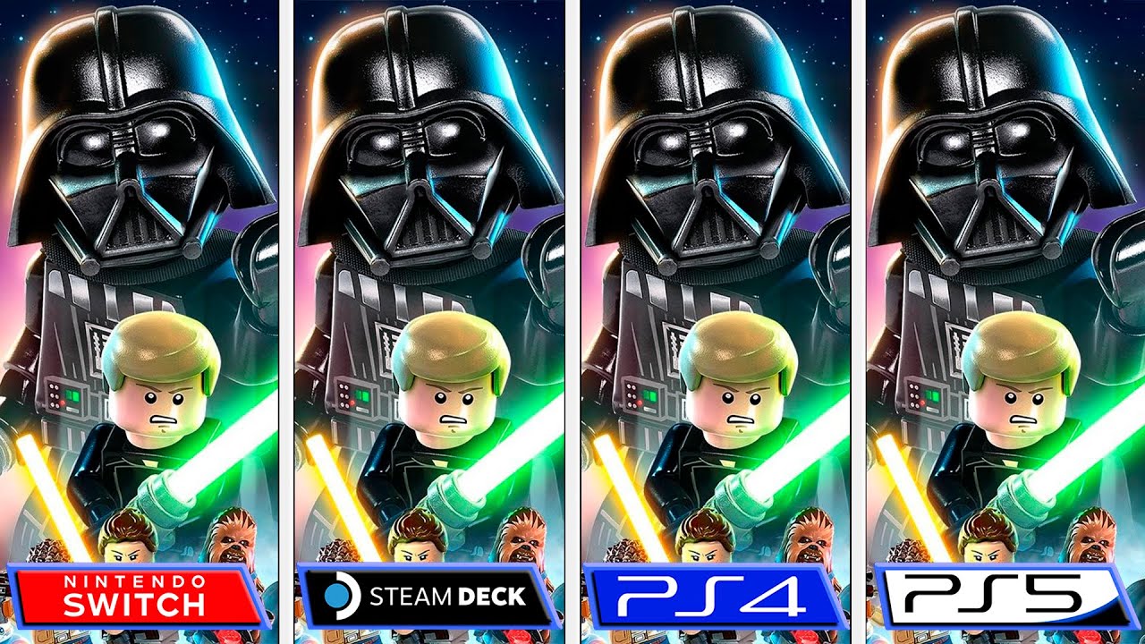 slutningen elektronisk Thicken Lego Star Wars: The Skywalker Saga | Switch - PS5 - Steam Deck - PS4 |  Graphics Comparison - YouTube