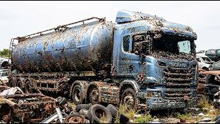 Forgotten Scania R-Series Multi-Axle Tanker Truck Rebuilt After Years | Full Restoration Forgotten Scania R-Series Multi-Axle Tanker Truck Rebuilt After Years | Full Restoration