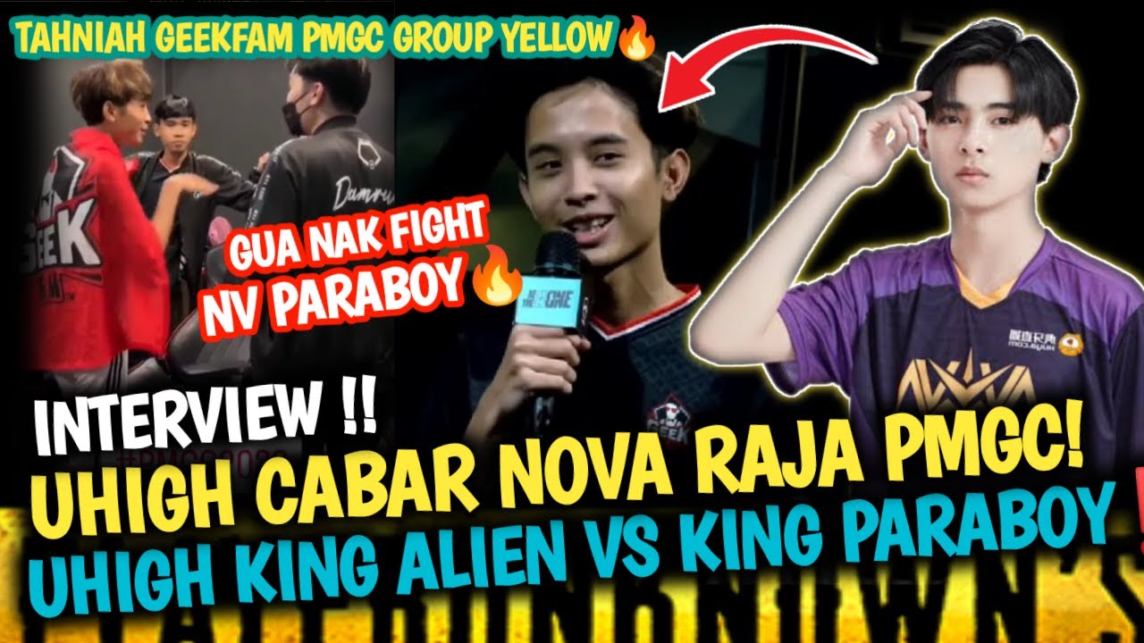 Tahniah🔥Uhigh Cabar NOVA Raja PMGC😱Uhigh King Alien Vs King Paraboy‼️Pubg Mobile