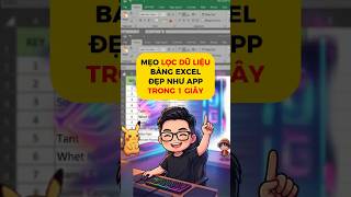 Mẹo lọc dữ liệu Excel đẹp như App trong 1 giây | Sơn Sói Review #shorts