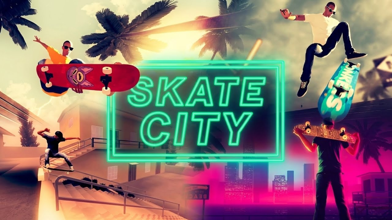 Skate City Gameplay 🛹 | Smooth Relaxing Skateboarding Game | Mobile Game