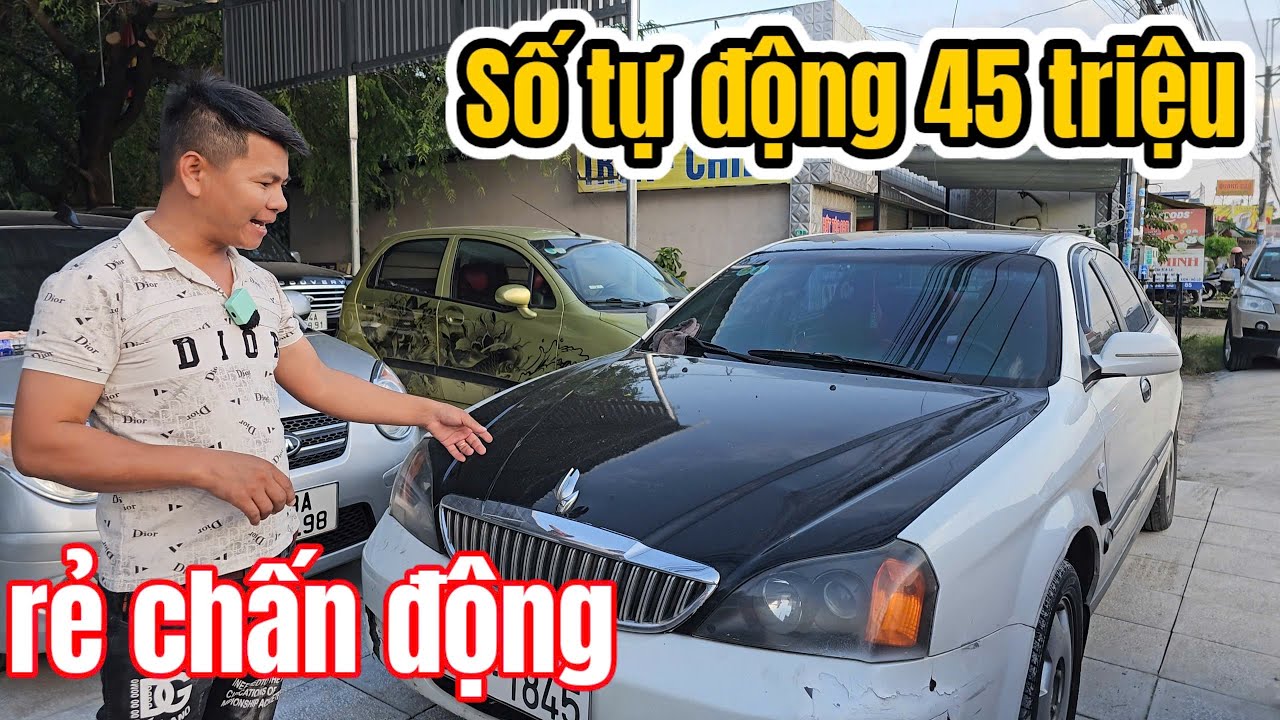 Xe xăng rơi vào thế lỗ 4 chỗ số tự động 45tr Captiva i10 Gentra Vios Xpander ở chợ ô tô Hòa Lợi BD