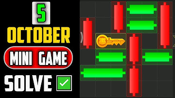 5 October 2024 Mini Game Key 100% Solved | Hamster Kombat Puzzle game For Today | Trick Work