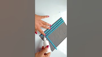 Blue easy File cover page decoration | How to decorate project file | Assignment cover design #short