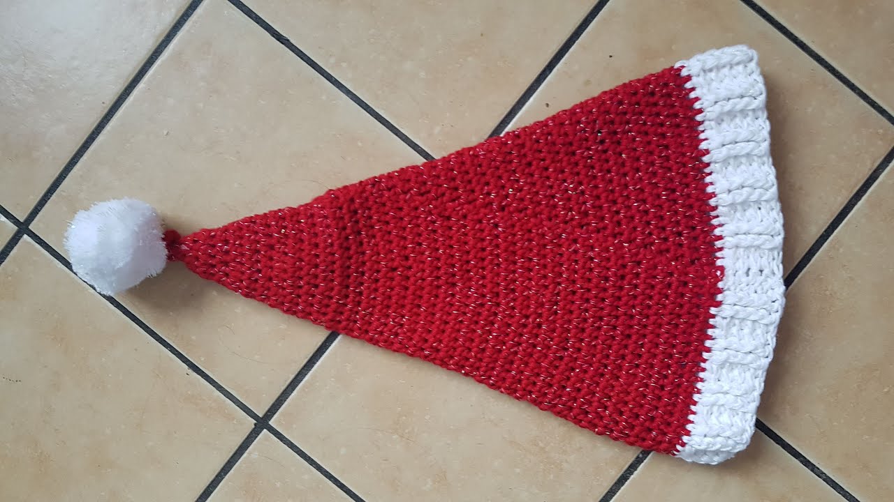 Häkelanleitung Weihnachtsmütze -  häkeln aus Bobbel, Farbverlaufsgarn, Wolle, Wollspinner