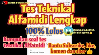 Tes teknikal Alfamidi| 50 Kumpulan soal tes teknikal Alfamidi 100% Lolos😱