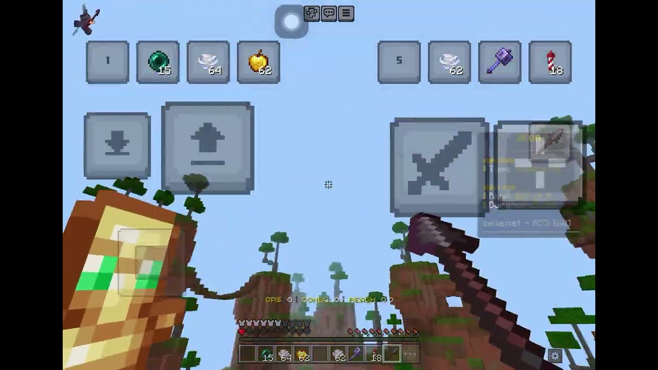 Training in elytra spear PvP #minecraft 