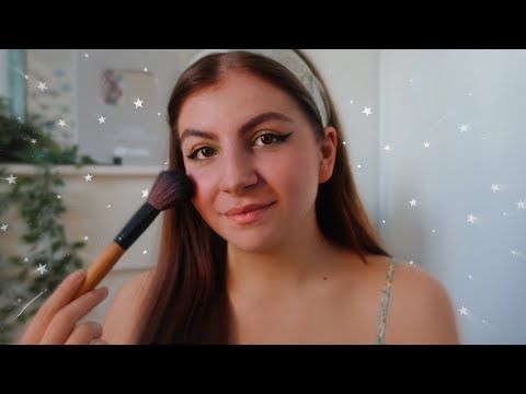 ASMR | Je me maquille et on discute ! ☺️ (chichat makeup en chuchotant hihi)