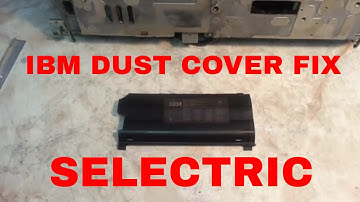 IBM Selectric Typewriter Repair Dust Operational Cover Warped Binding Lower Access Right Left