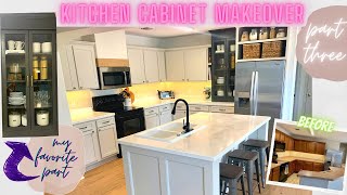 DIY KITCHEN CABINET MAKEOVER PT 3 (painting & making my cabinets shaker style) | Home Reno Ep. 11