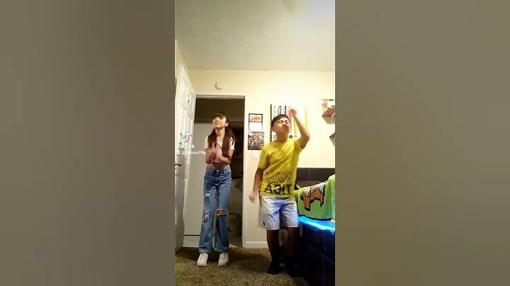 doing a tik tok with my cousin