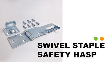 Heavy Duty Door Hasp with Turning Padlock Eye Mount , 4-1/2" | HOWTOOL Hardware