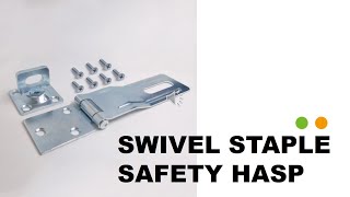 Heavy Duty Door Hasp with Turning Padlock Eye Mount , 4-1/2" | HOWTOOL Hardware