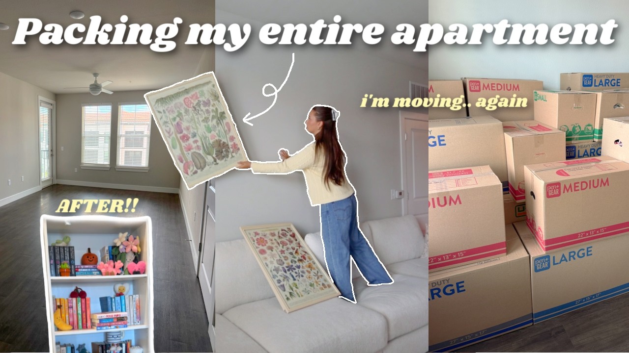 i'm moving out of FL... PACK MY ENTIRE APARTMENT WITH ME